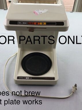 Vintage Norelco Dial-A-Brew II 10 Cup Drip Coffee Maker FOR PARTS ONLY HB5185